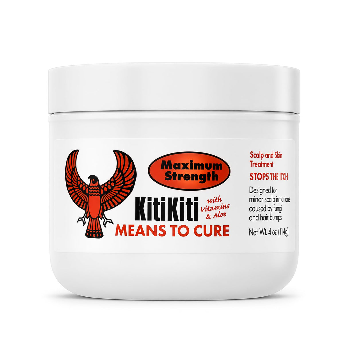 Kitikiti Scalp & Skin Treatment Means to Cure Maximum Strength 4 Oz W/vitamin & Aloe