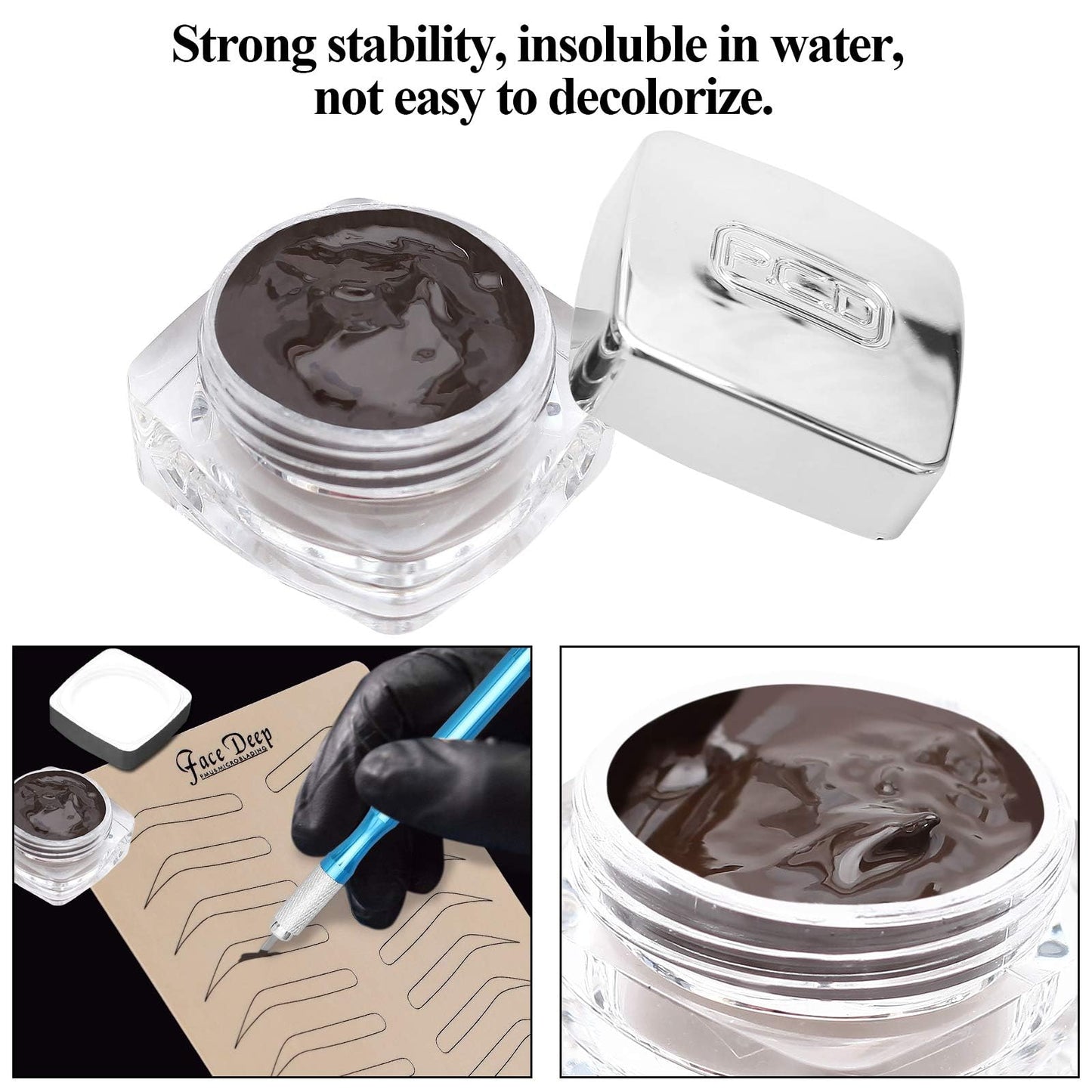Fenshine Eyebrow Practice Kit with Blades Pigment Practice Skin Eyebrow Ruler Repair Gel Ring Cup Finger Gloves Pencil Beauty & Personal Care fenshine