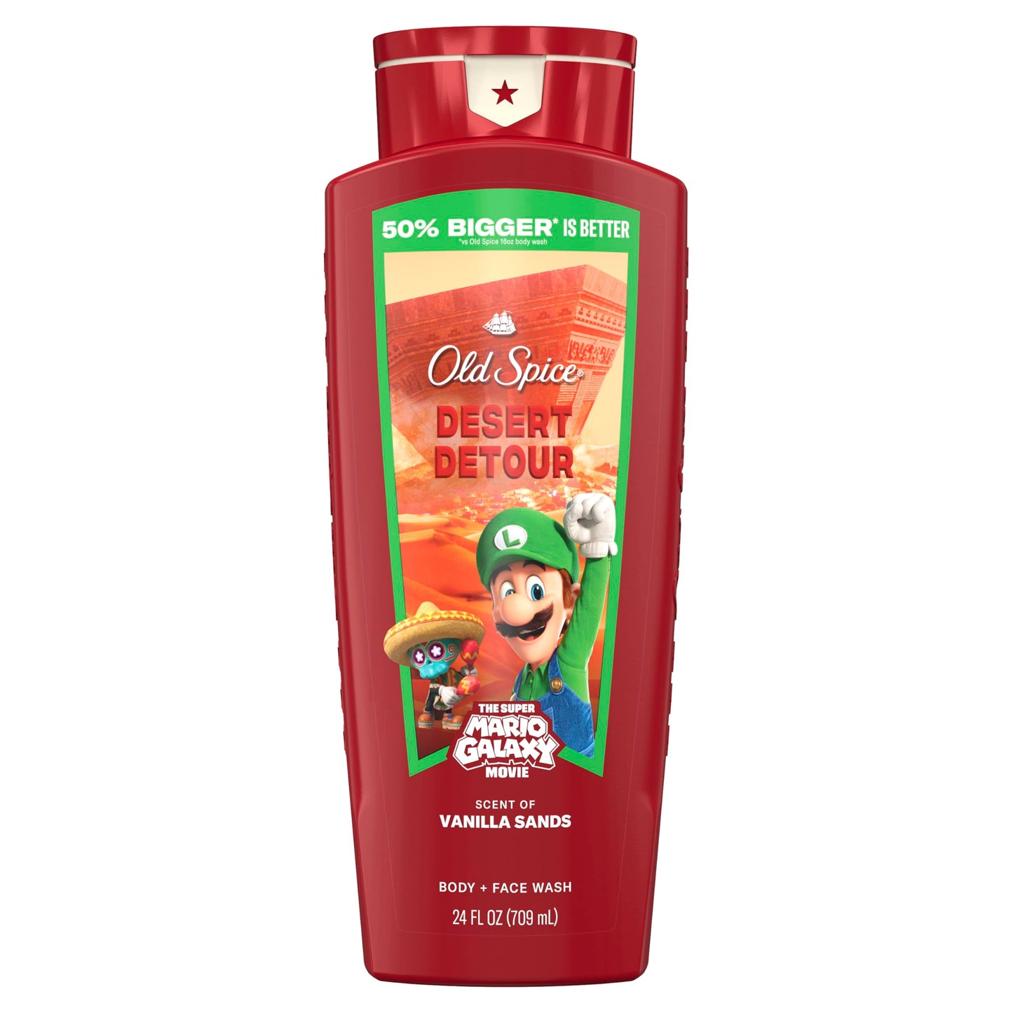 Old Spice Body & Face Wash for Men, x The Super Mario Galaxy Movie, 3X Defense, 24/7 Shower Fresh with Long Lasting Scent, Smell Super with Desert Beauty & Personal Care Old Spice