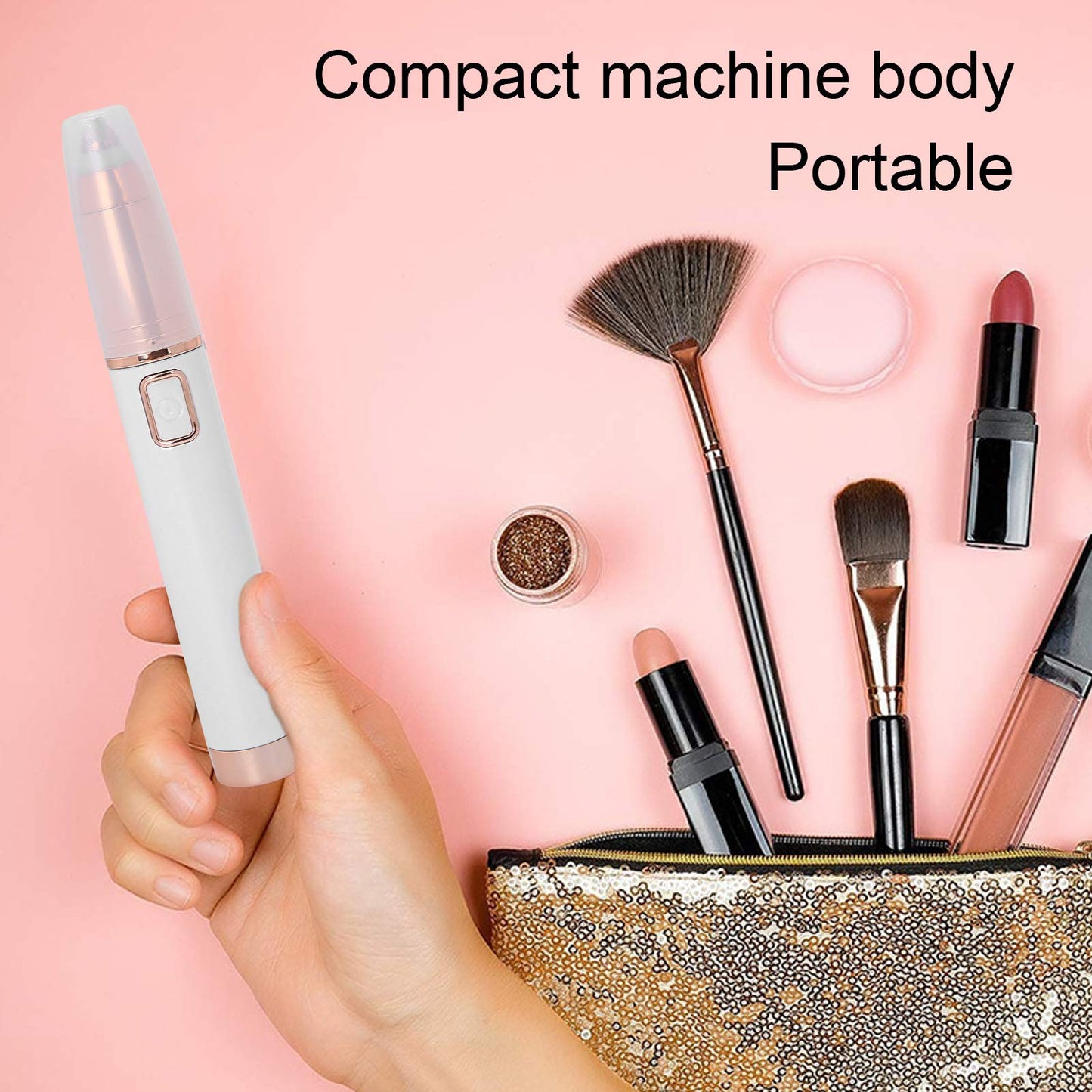 Milltrip Eyebrow Trimmer for Women, Professional Electric Eyebrow Trimmer Portable Eyebrow Shaver Removal Machine (Battery Type) Beauty and Personal Care Milltrip