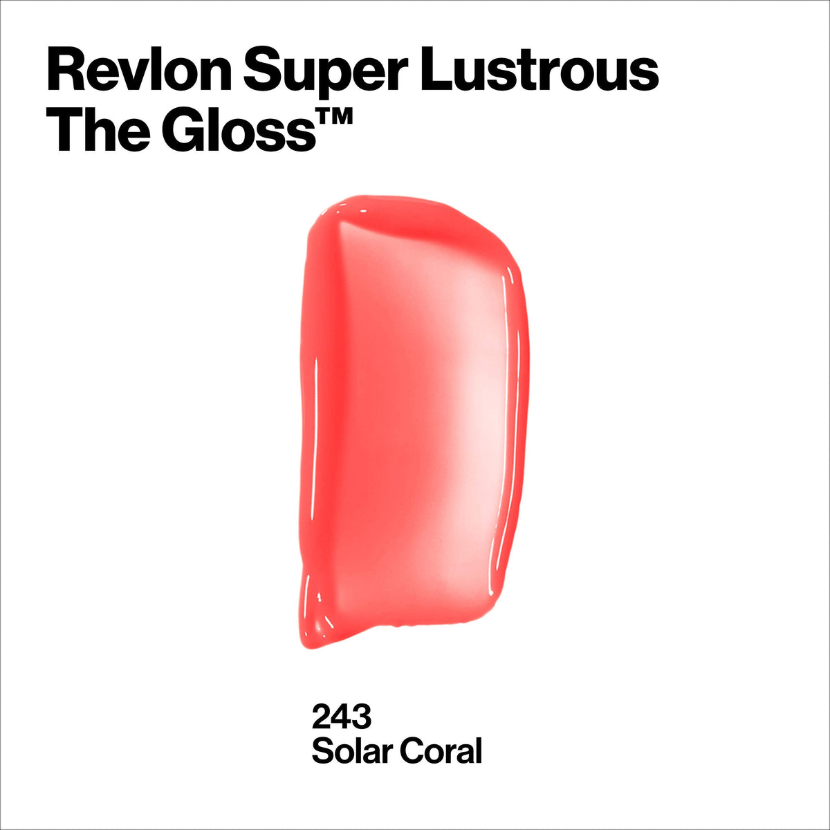 Revlon Super Lustrous Lip Gloss, Non-Sticky, Hydrating, High Shine Finish, 243 Sizzling Coral, 0.13 oz Beauty & Personal Care REVLON