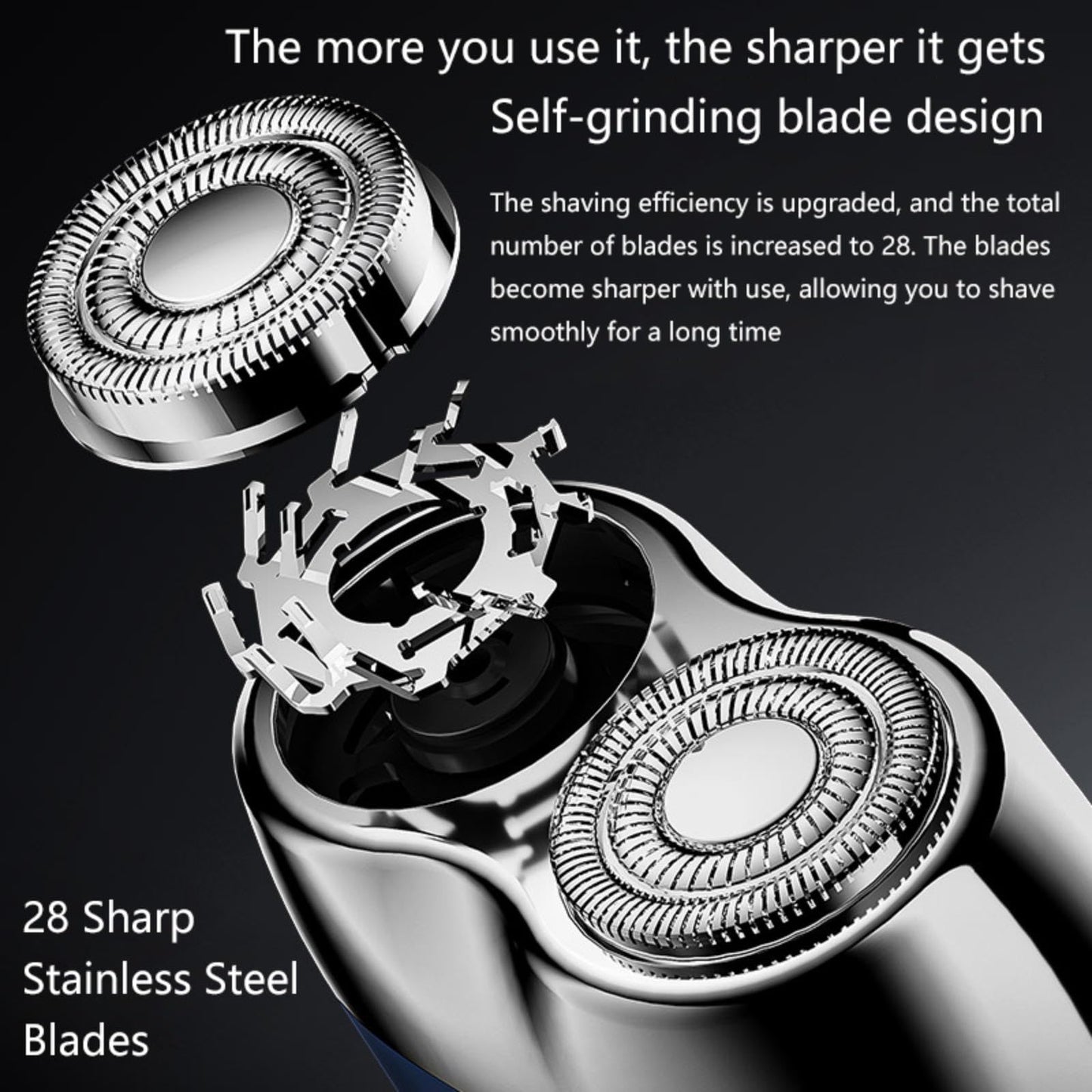 Electric Mini Shaver Pockets Razor Trimmer for Men, Portable Wet and Dry Cordless Rechargeable Shaver, Waterproof IPX7, Suitable for Travel, Car Beauty and Personal Care Xingyuei