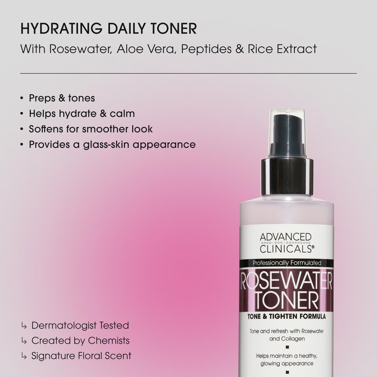 Advanced Clinicals Collagen + Rosewater Facial Mist Toner W/Charcoal & Aloe Vera. Alcohol-Free PH Balancing Formula Detoxifies & Hydrates Skin Beauty & Personal Care Advanced Clinicals