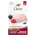 Dove Beauty Bar Soap Revitalizante Cherry & Chia Milk, for Revitalized Skin, 6 Bars A Skin Energy Boost 3.75 oz Beauty & Personal Care Dove