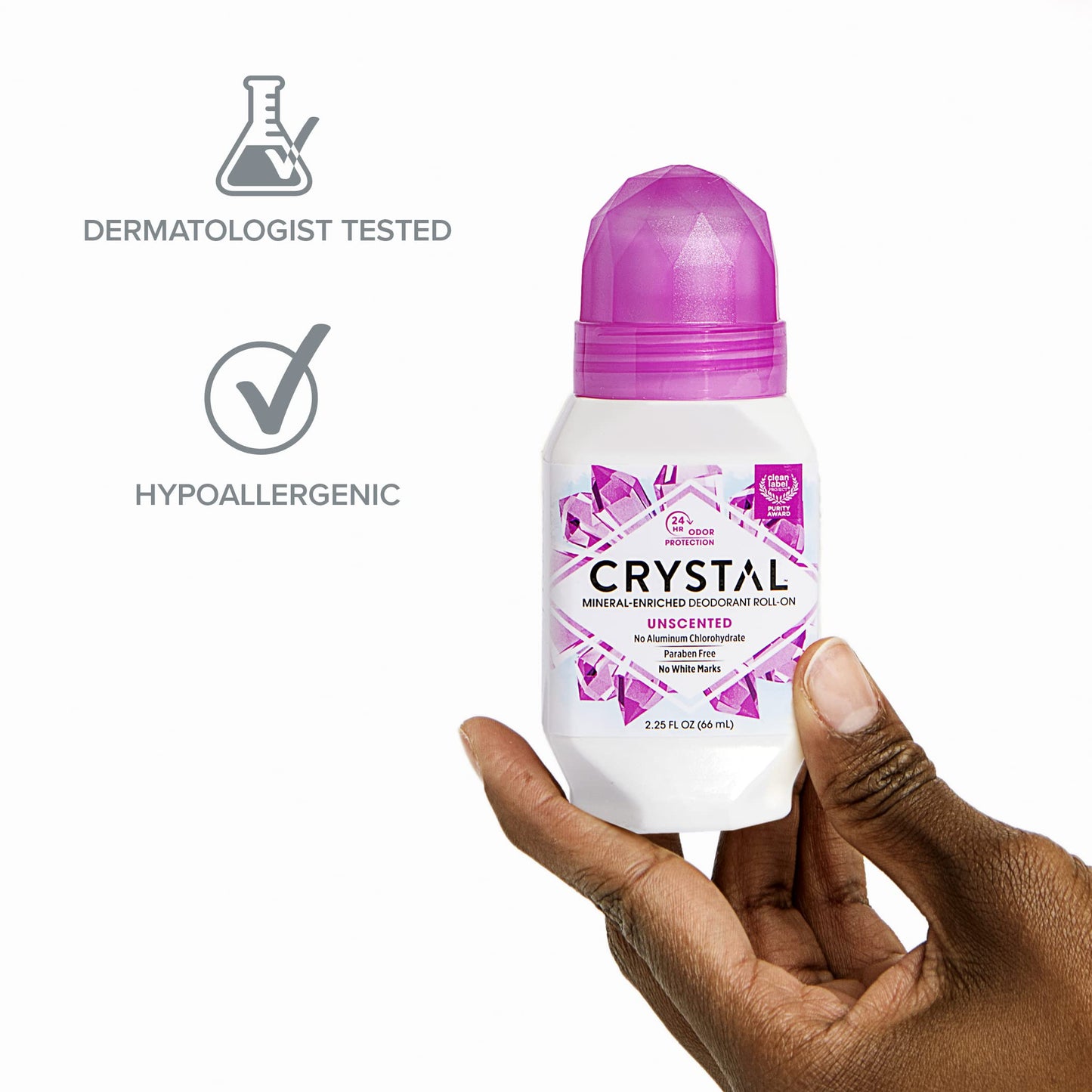 Crystal Body Deodorant Roll-On-2.25 oz, 2 pack Beauty and Personal Care Crystal Essence