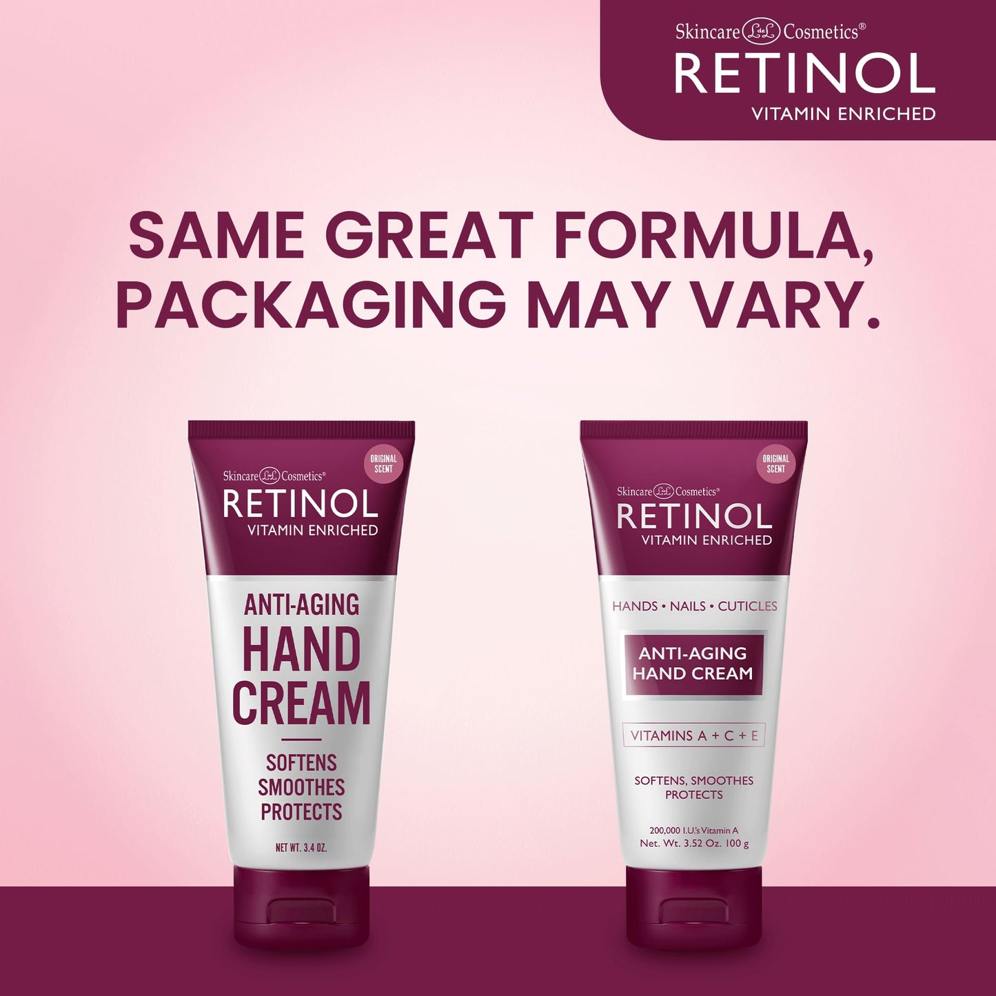 Retinol Anti-Aging Hand Cream - The Original Retinol Brand For Younger Looking Hands -Rich, Velvety Conditions & Protects Skin, Nails & Cuticles Beauty & Personal Care Retinol