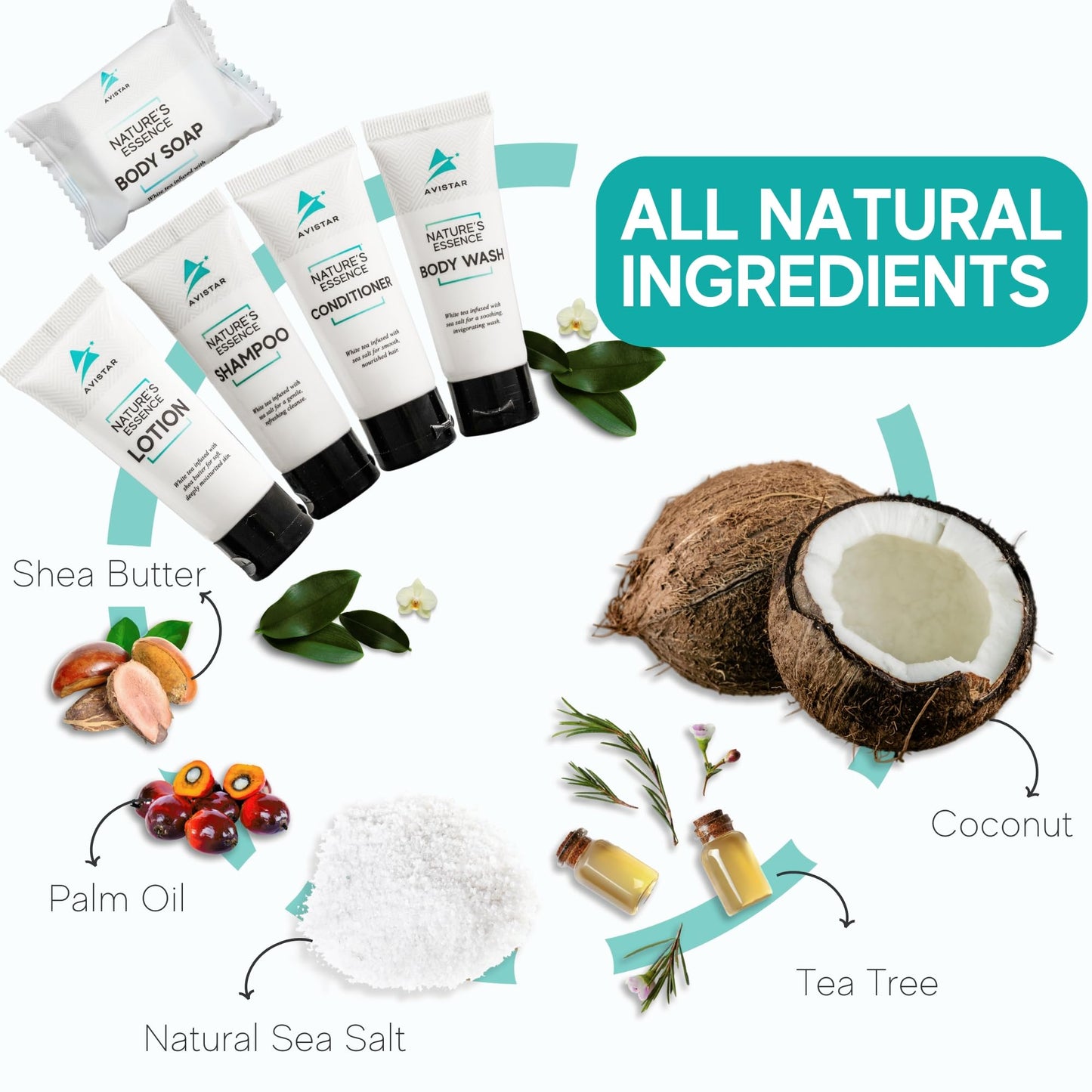 90 Piece Hotel Soap & Bulk Toiletries - Travel Essentials for BnB Hosts & Guests - Hotel Shampoo & Conditioner Supplies for Guests, Hotel Toiletries Beauty & Personal Care Avistar