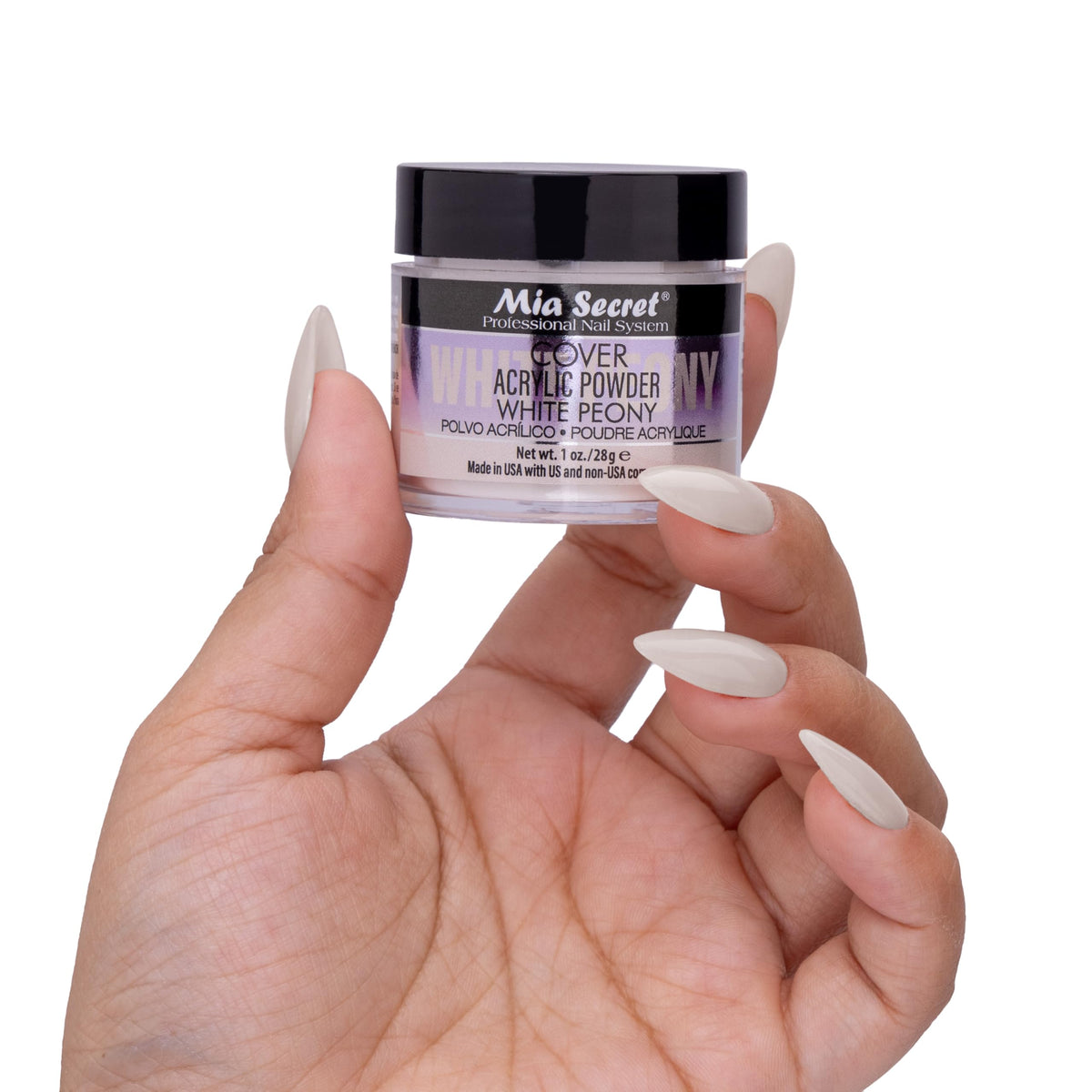 Cover White Peony Acrylic Powder Mia Secret (1 oz.)