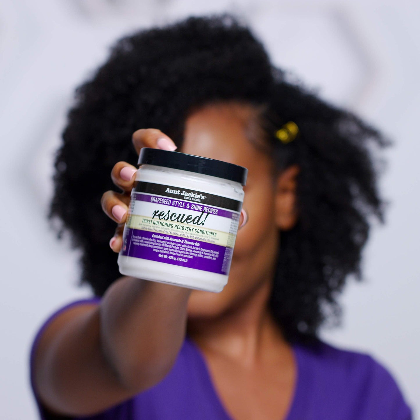 Aunt Jackie's Grapeseed Style and Shine Recipes Rescued Thirst Quenching Hair Recovery Conditioner Repair Treatment, Seals in Moisture, 15 oz Beauty & Personal Care Aunt Jackie's