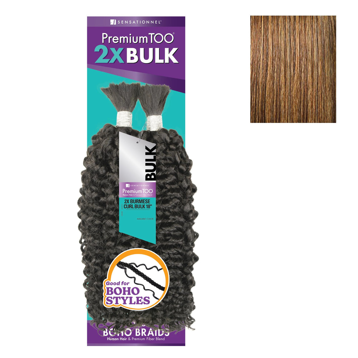 Sensationnel PremiumToo Bulk Weaving-2X Burmese Curl,18 inch, S4/27