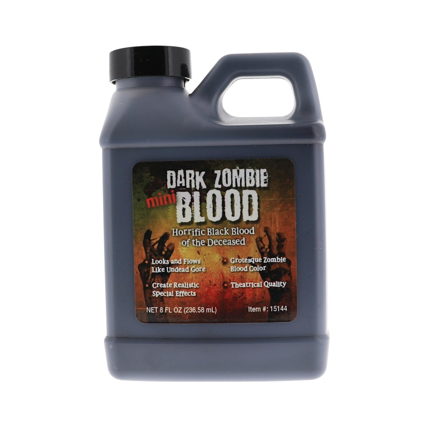 Dark Zombie Blood - 8 fl oz Bottle Ultra-Realistic Black Fake Blood for Halloween, Cosplay, Horror Makeup & SFX - Washable, Long-Lasting Formula Beauty & Personal Care TOXIX