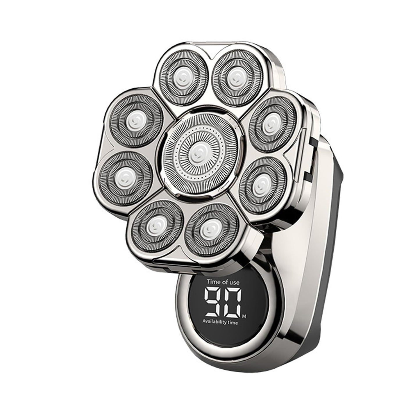 Bawldy 9.0 Shaver,Bawldy Pro Head Shaver, Bald Head Shavers for Men, 6-in-1 Detachable Head Shavers IPX7 Waterproof Intelligent Led Display (Silver-2) Beauty and Personal Care PBLUVEN