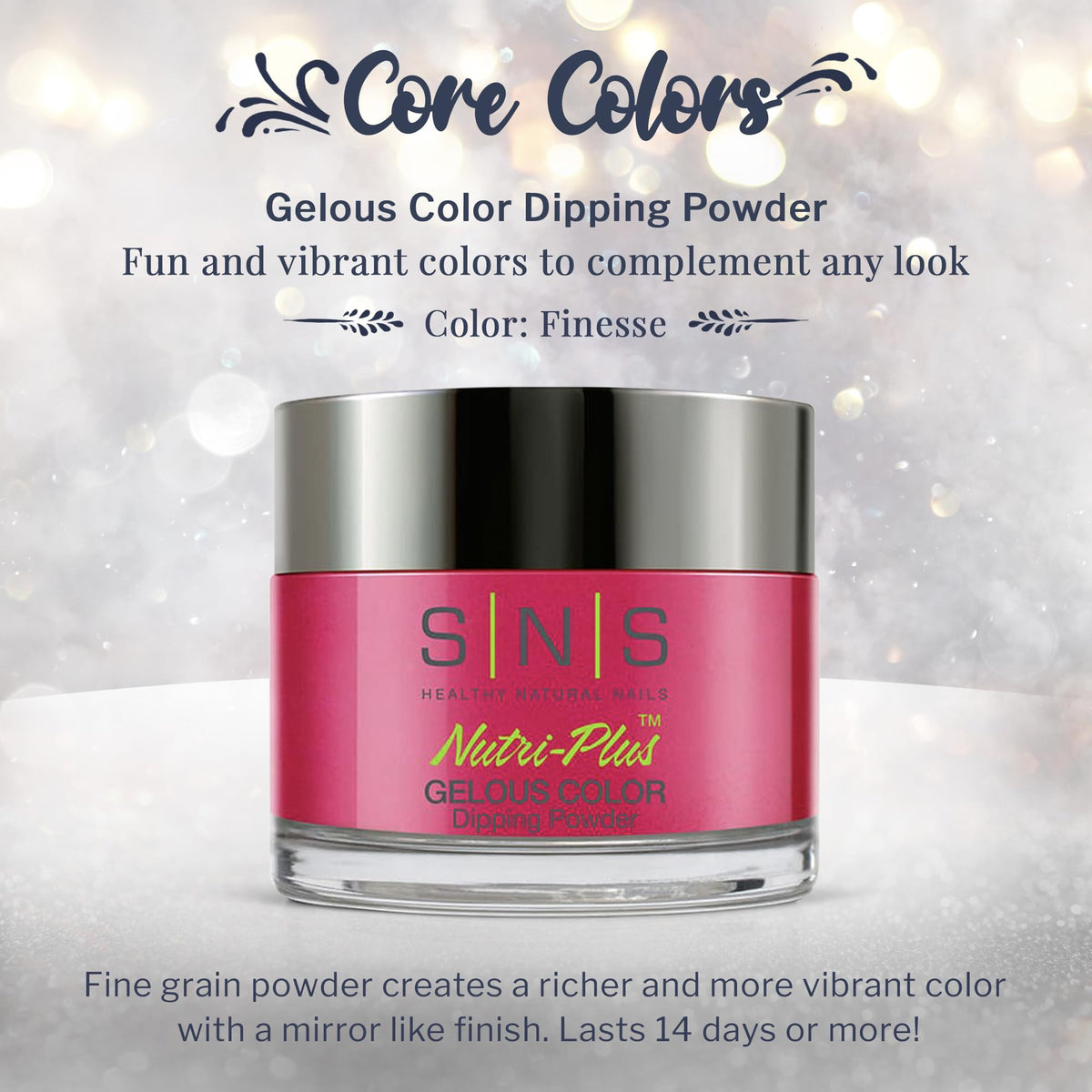 SNS Nail Dip Powder, Gelous Color Dipping Powder - Salon & DIY Nail Art