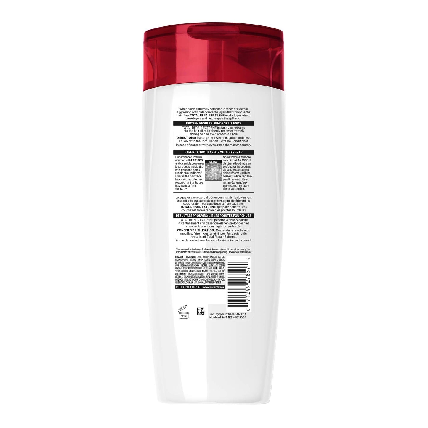 L'Oréal Paris Hair Expert Total Repair Extreme Reconstructing Shampoo, 12.6 fl. oz. (Packaging May Vary) Beauty & Personal Care L'Oreal Paris