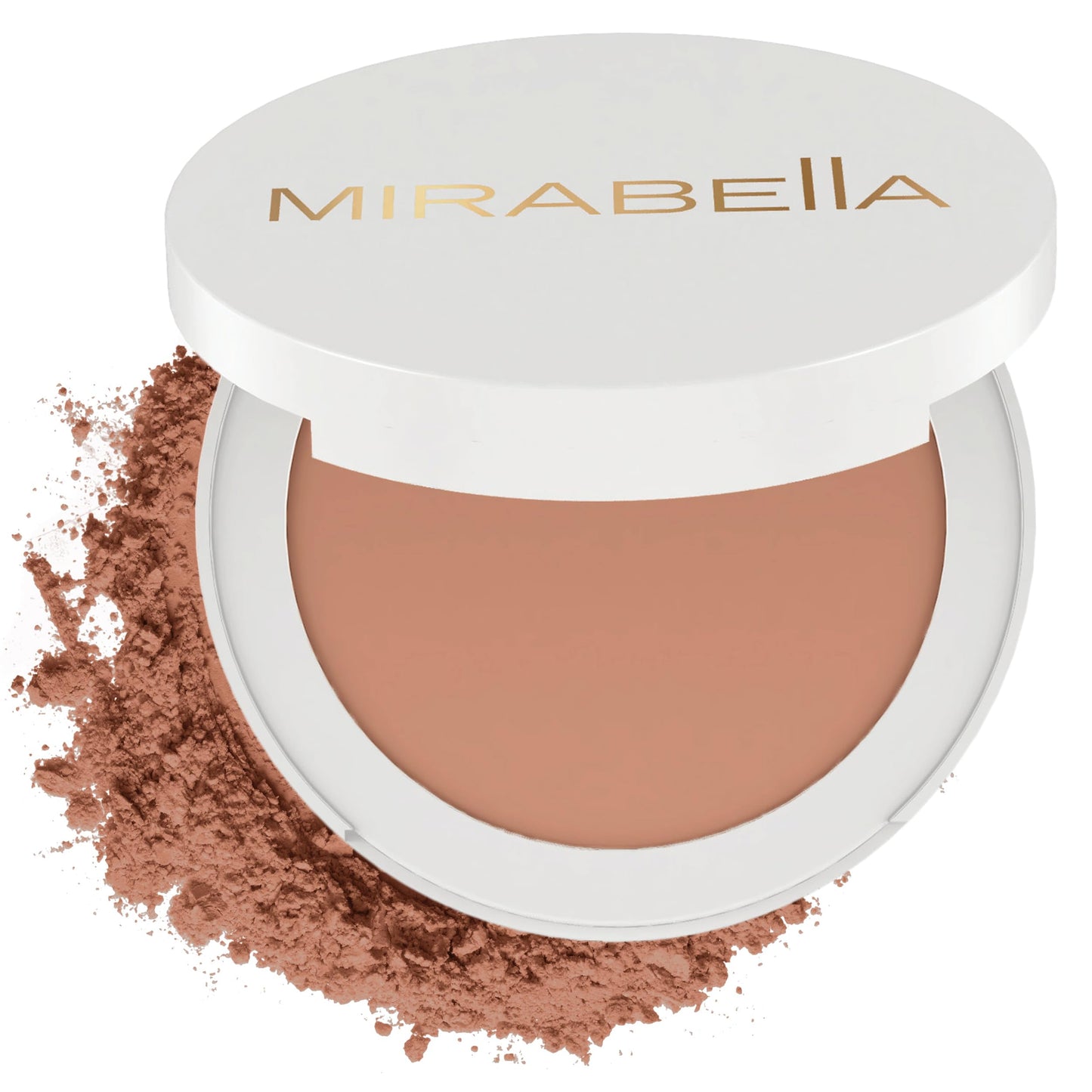 MIRABELLA - Invincible for All Pure Press Foundation, HD-Finish Pressed Powder, Buildable Mineral Pressed Powder Compact with Jojoba & Triglyceride Beauty & Personal Care Mirabella