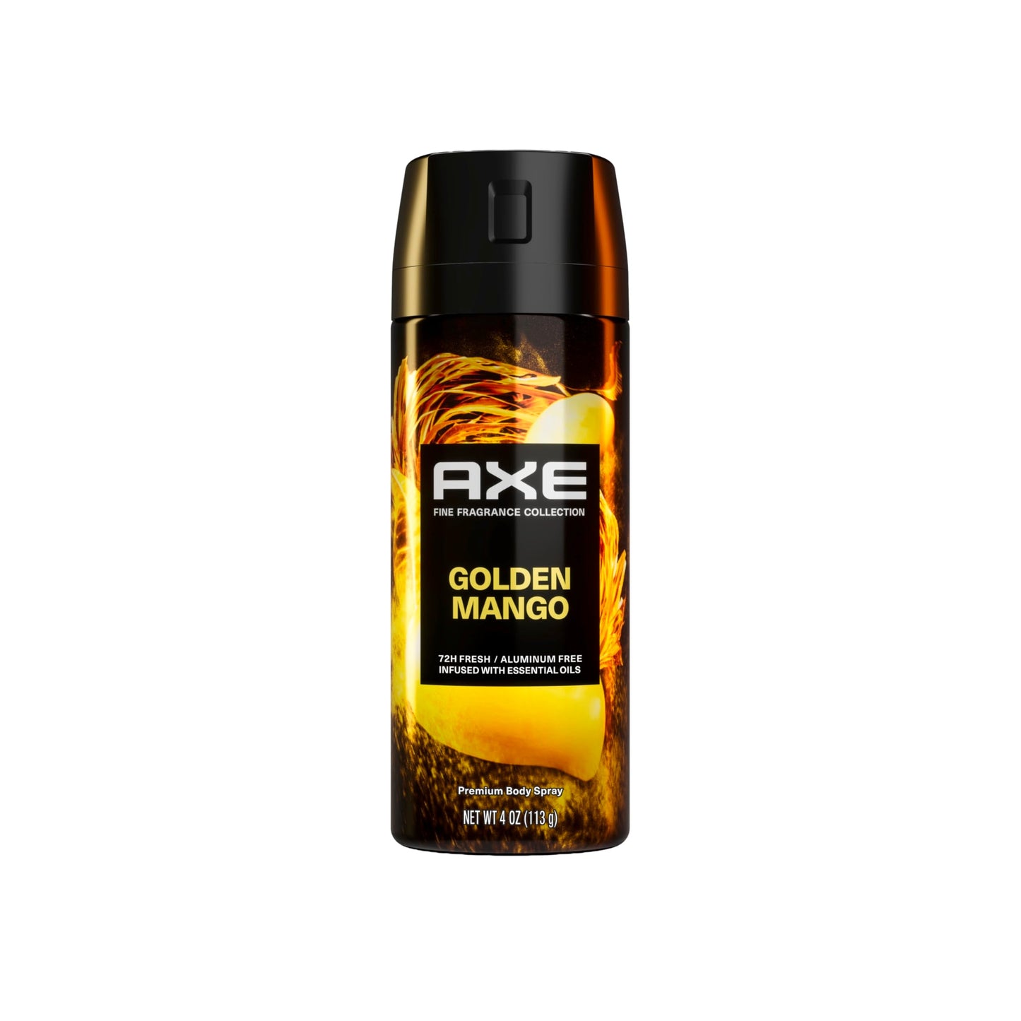 AXE Fine Fragrance Collection Premium Deodorant Body Spray for Men Golden Mango With 72H Odor Protection and Freshness Infused with Mango, Mandarin Beauty and Personal Care AXE