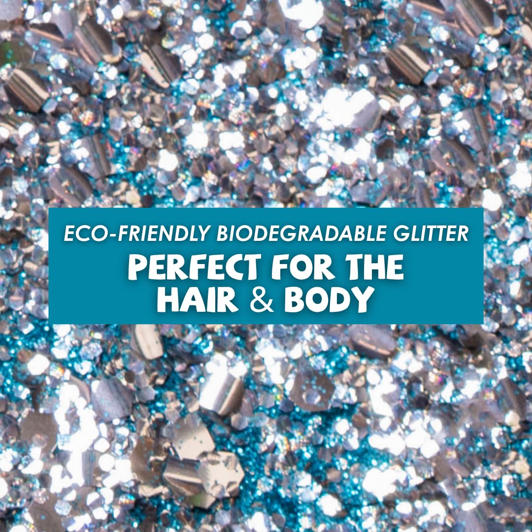 Biodegradable Glitter, 8 Colors, Vegan, for Hair and Body, Safe for Children (Makin' Waves) Beauty & Personal Care Great Pretenders