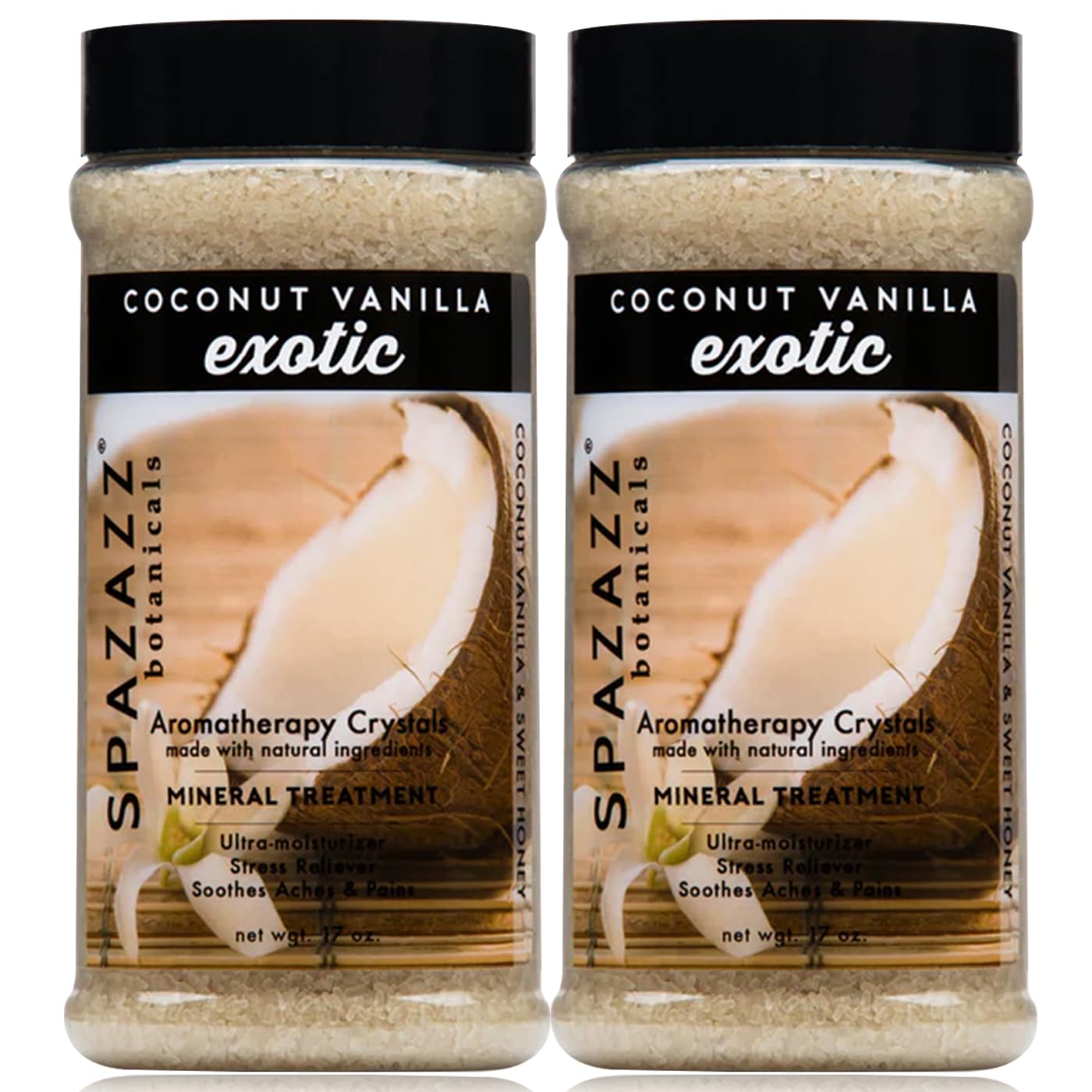 Spazazz Coconut Vanilla Exotic Crystals (17 oz) (2 Pack) Beauty and Personal Care Spazazz