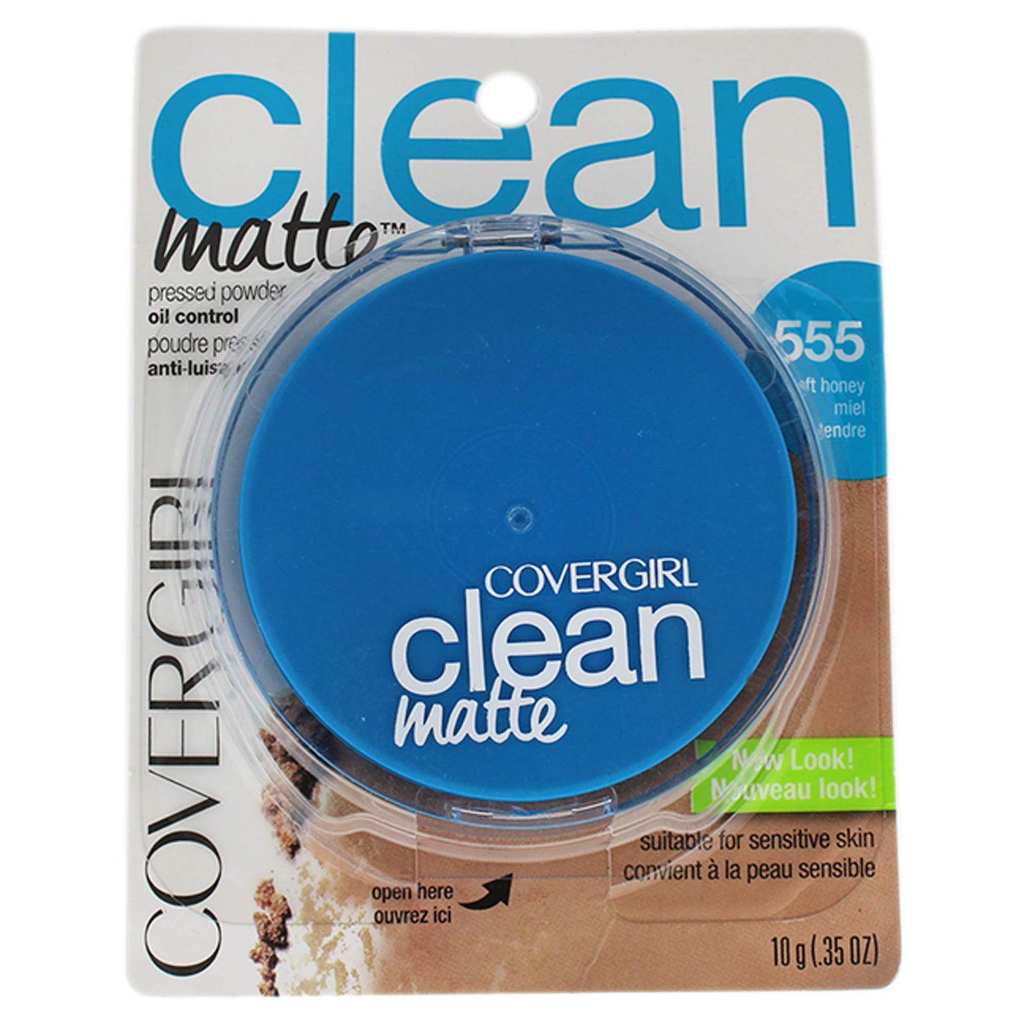 CoverGirl Clean Oil Control Pressed Powder, Soft Honey (W) 555, 0.35 Ounce Pan Beauty & Personal Care COVERGIRL