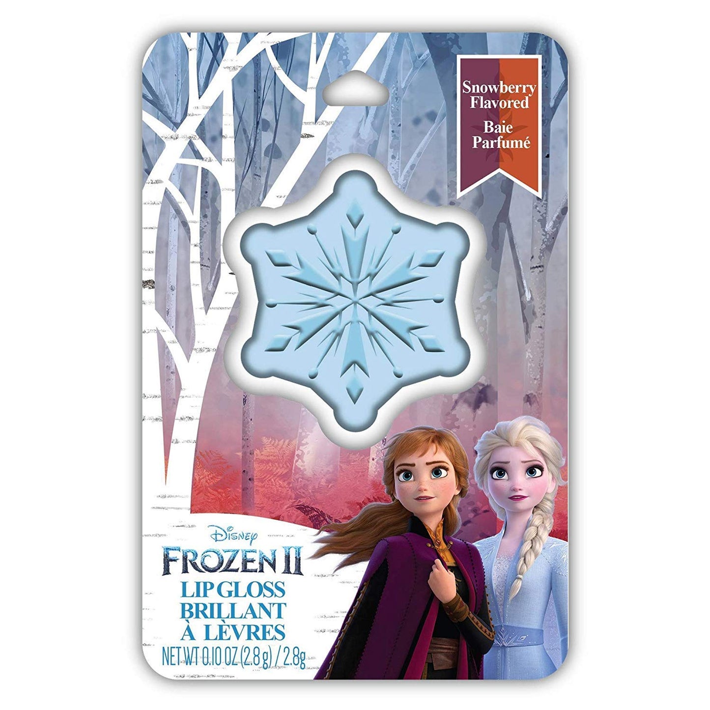 Taste Beauty (1) Disney Frozen II Lip Gloss - Snowberry Flavored - Light Blue Snowflake Shaped Flip Open Container - Net Wt. 0.1 Beauty & Personal Care Taste Beauty