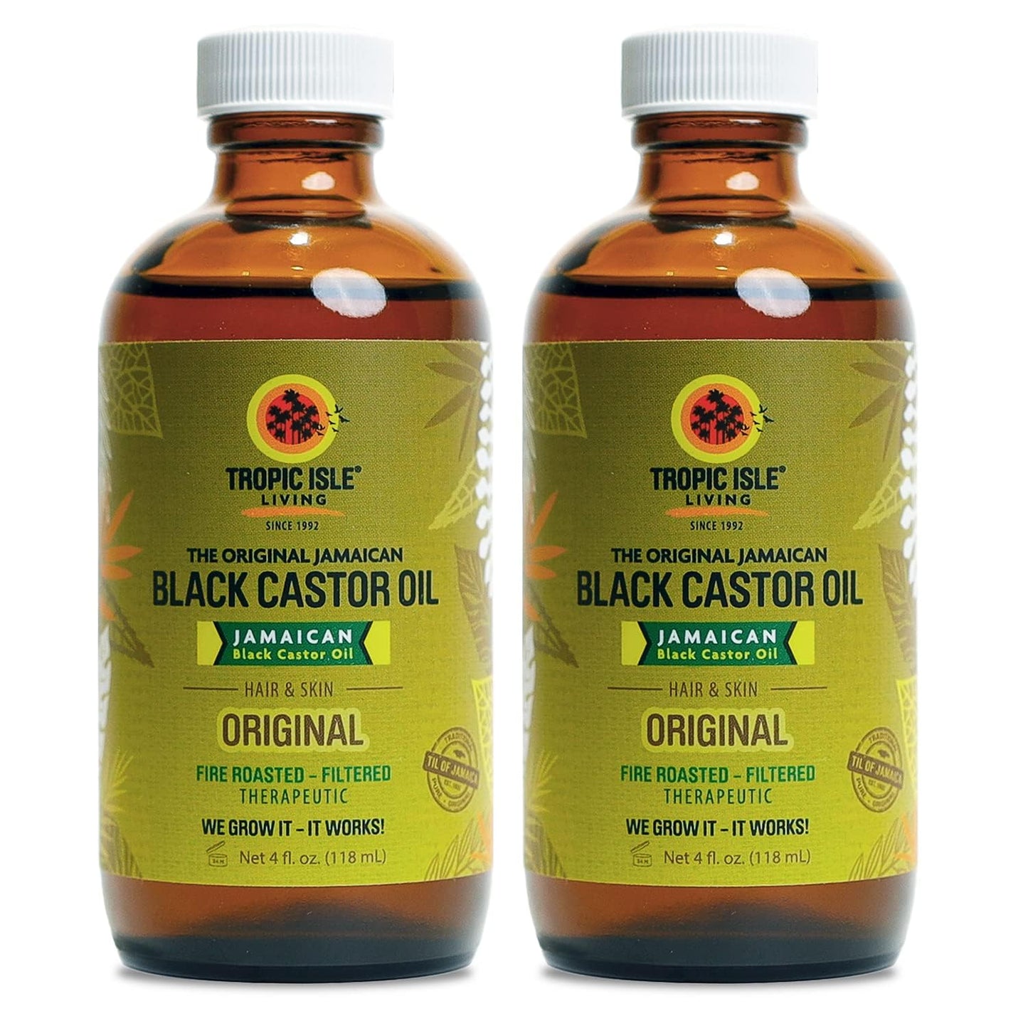 Jamaican Black Castor Oil 118ml 'Pack of 2' by Tropic Isle Living Beauty & Personal Care Tropic Isle Living