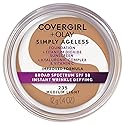 COVERGIRL Simply Ageless Instant Wrinkle Defying Foundation, SPF 28, Hyaluronic Complex & Vitamin C - 235 Medium Light, Pack of 1 Beauty & Personal Care COVERGIRL