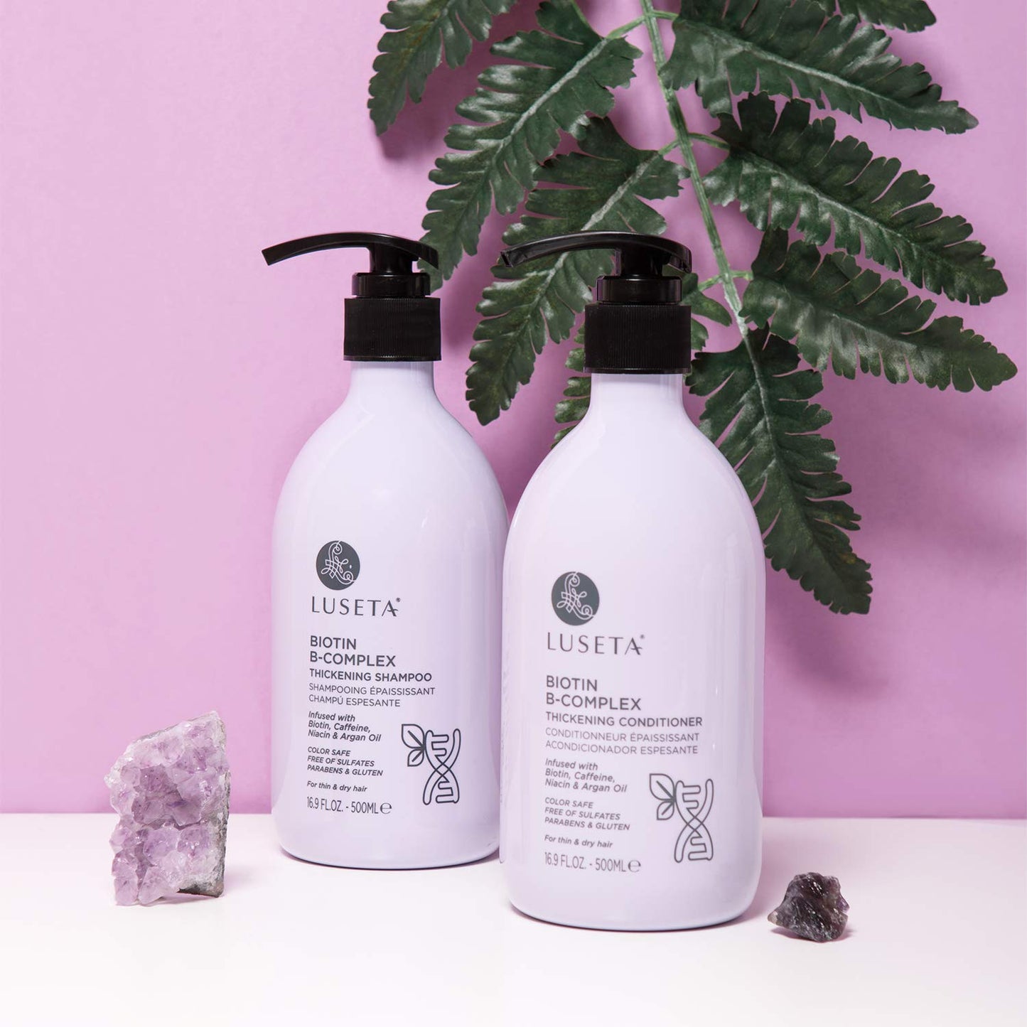 Luseta Biotin B-Complex Shampoo & Conditioner Set for Hair Growth and Strengthener - Hair Loss Treatment for Thinning Hair With Biotin Caffein Beauty & Personal Care L LUSETA