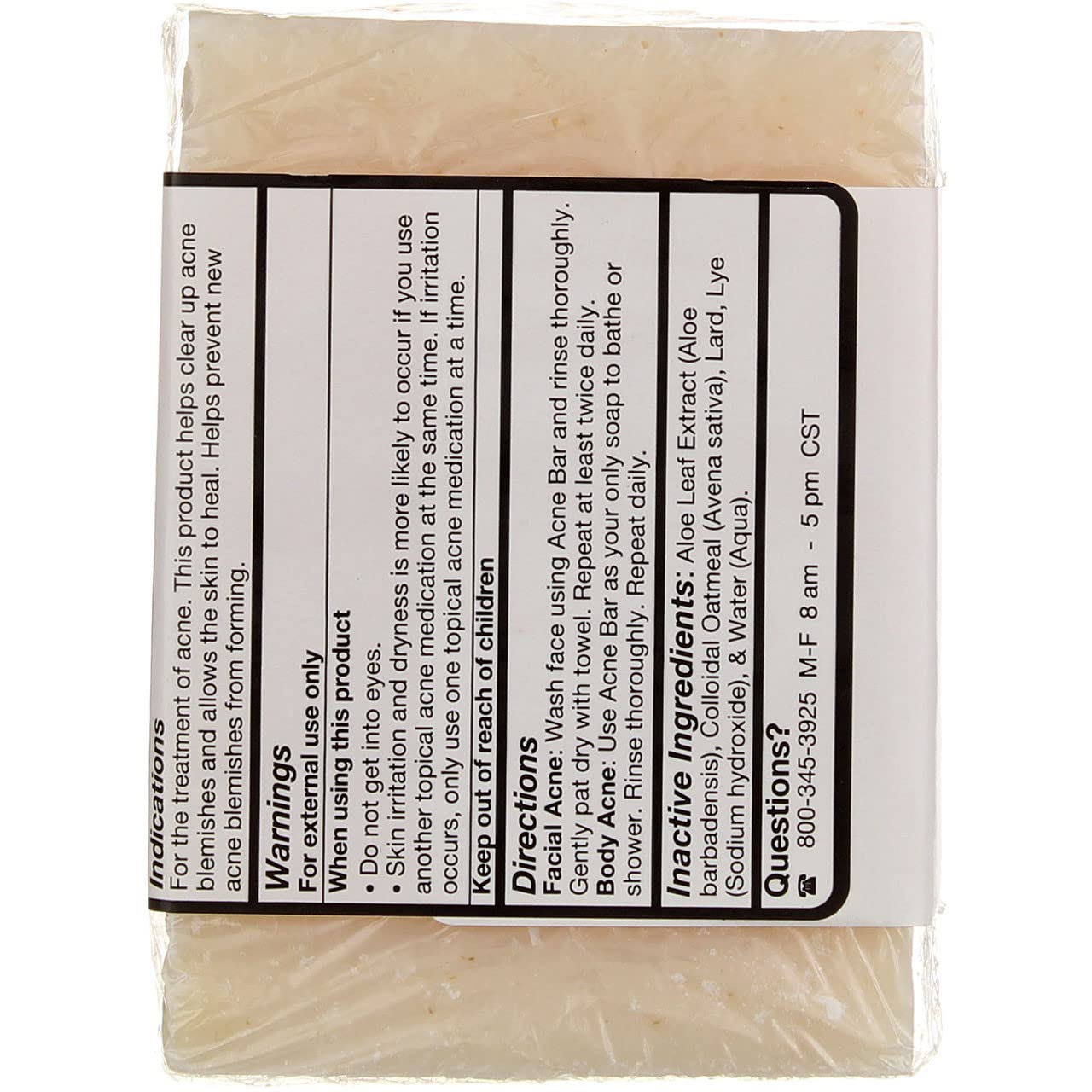 GRANDMAS 64012 Acne Bar - Normal Skin 6 pack6 Beauty & Personal Care GrandmaS Secret