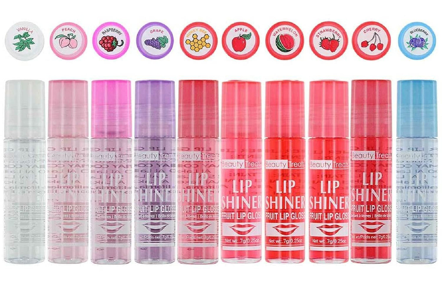 Beauty Treats Lip Shiner Roll-On Fruit Lip Gloss (36 PCS) Beauty & Personal Care Beauty Treats
