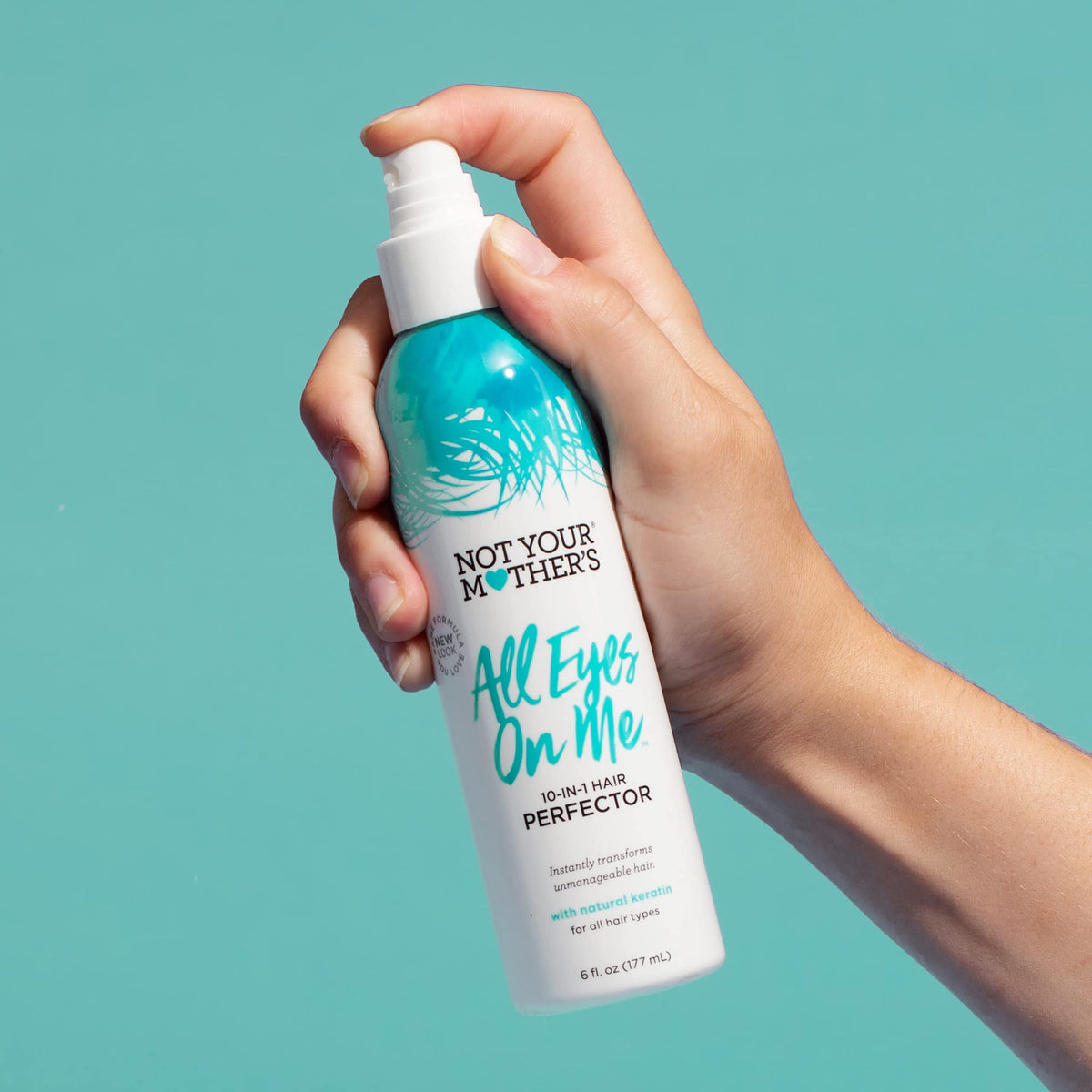 Not Your Mother's All Eyes On Me 10-in-1 Hair Perfector (2-Pack) - 6 fl oz - Heat Protectant for Hair, Moisturizing Detangler Spray, & Frizz Control