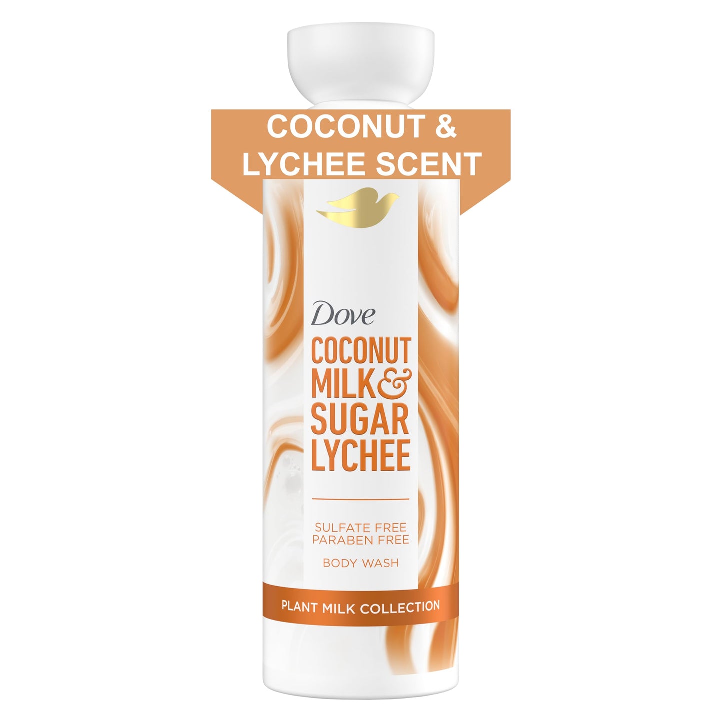 Dove Plant Milk Cleansing Body Wash Coconut & Lychee for Moisturized Skin Gentle Cleanser, No Sulfate Cleansers or Parabens, 98% Biodegradable 17.5 fl Beauty & Personal Care Dove