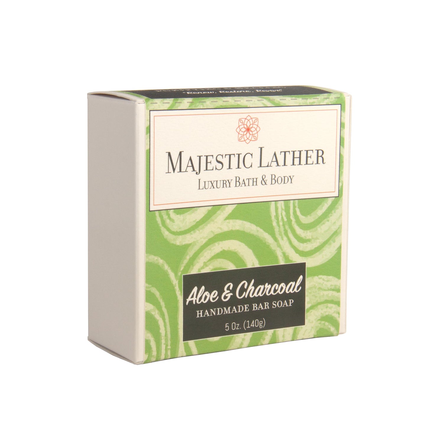 Majestic Lather Soothing Aloe & Activated Charcoal Luxury Bar Soap for Face, Body, Dry Sensitive Skin, Eczema, Psoriasis, Rosacea, ACNE and Oily Skin Beauty & Personal Care Majestic Lather