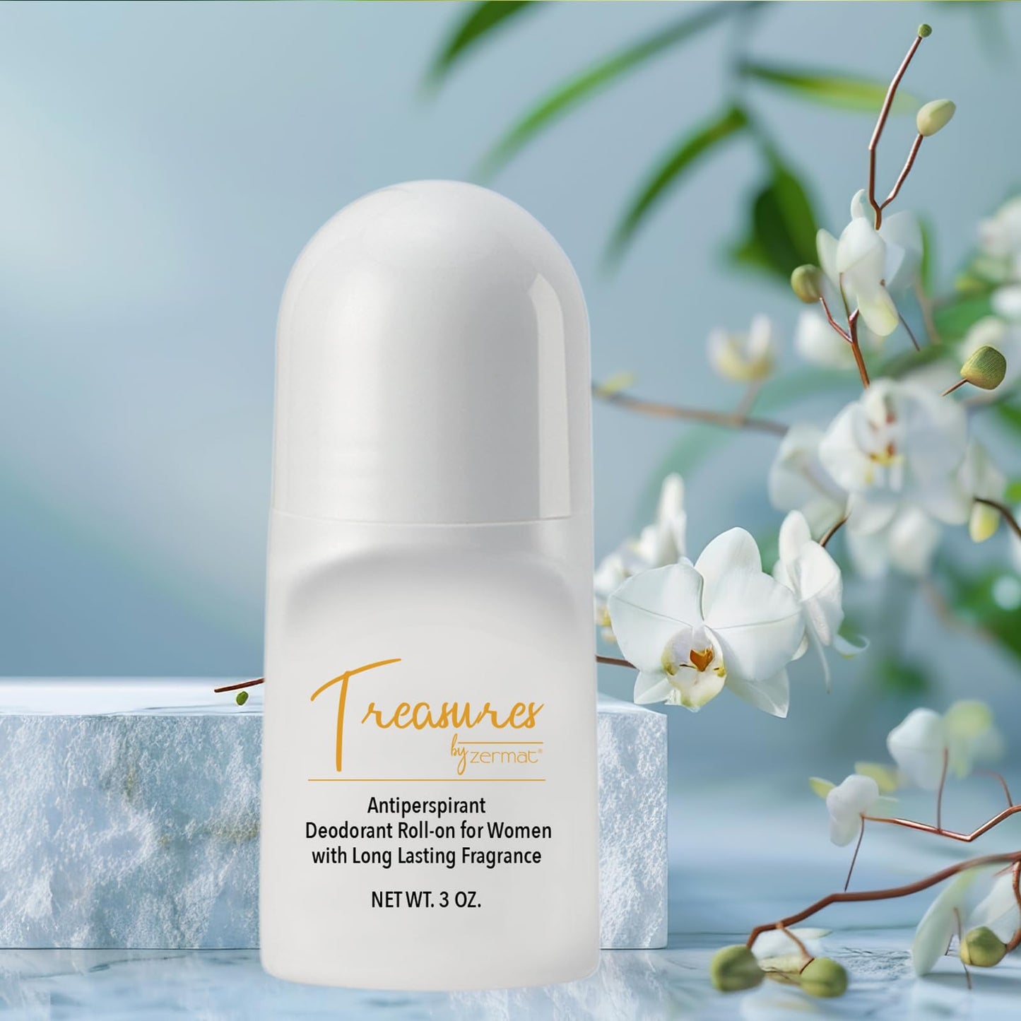 Zermat Treasures, Roll-On Deodorant, 24 h Antiperspirant, 3 Oz. Beauty and Personal Care Zermat