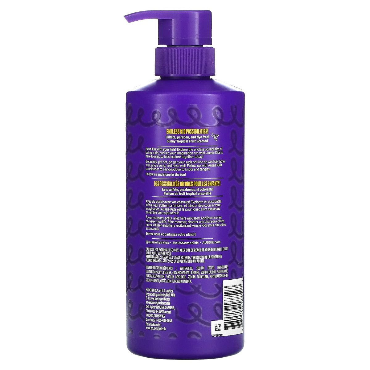 Aussie Shampoo Kids Curly 16 Ounce (475ml) (Pack of 3) Beauty & Personal Care P&G-Aussie