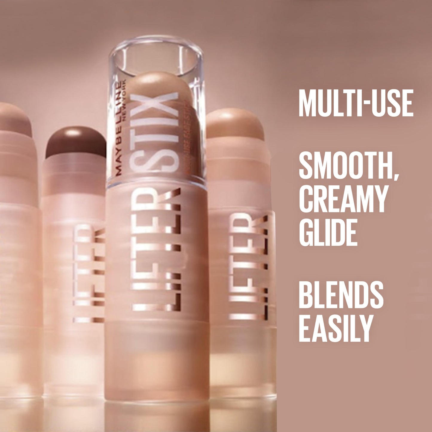 Maybelline Lifter Stix Multi-Use Face Stick - Contour, Bronzer, Concealer and Foundation Stick, All-In-One Creamy Face Makeup with Cranberry Seed Oil Beauty & Personal Care MAYBELLINE