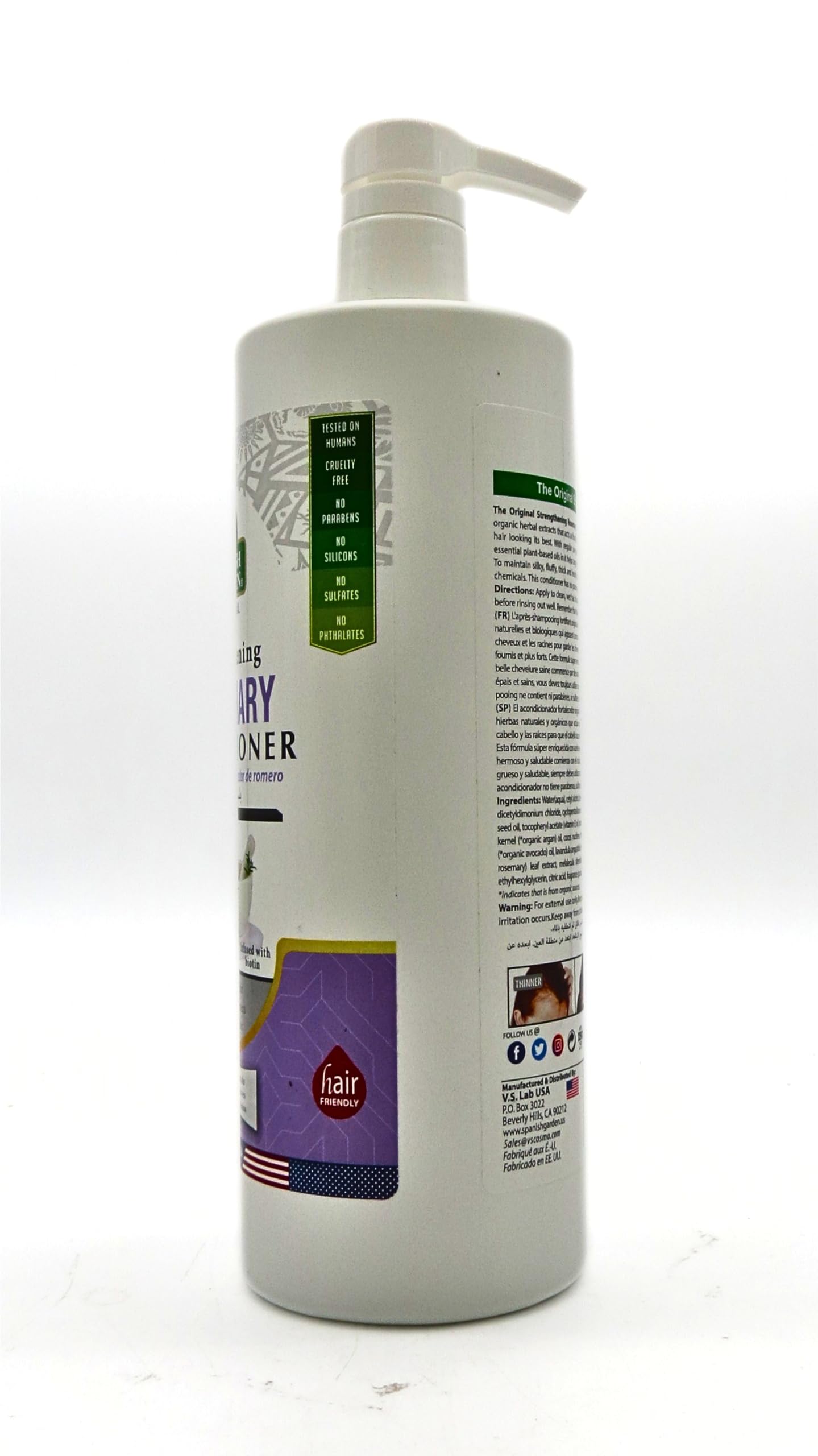 Spanish Garden | Strengthening Rosemary Conditioner, White Beauty & Personal Care Spanish Garden