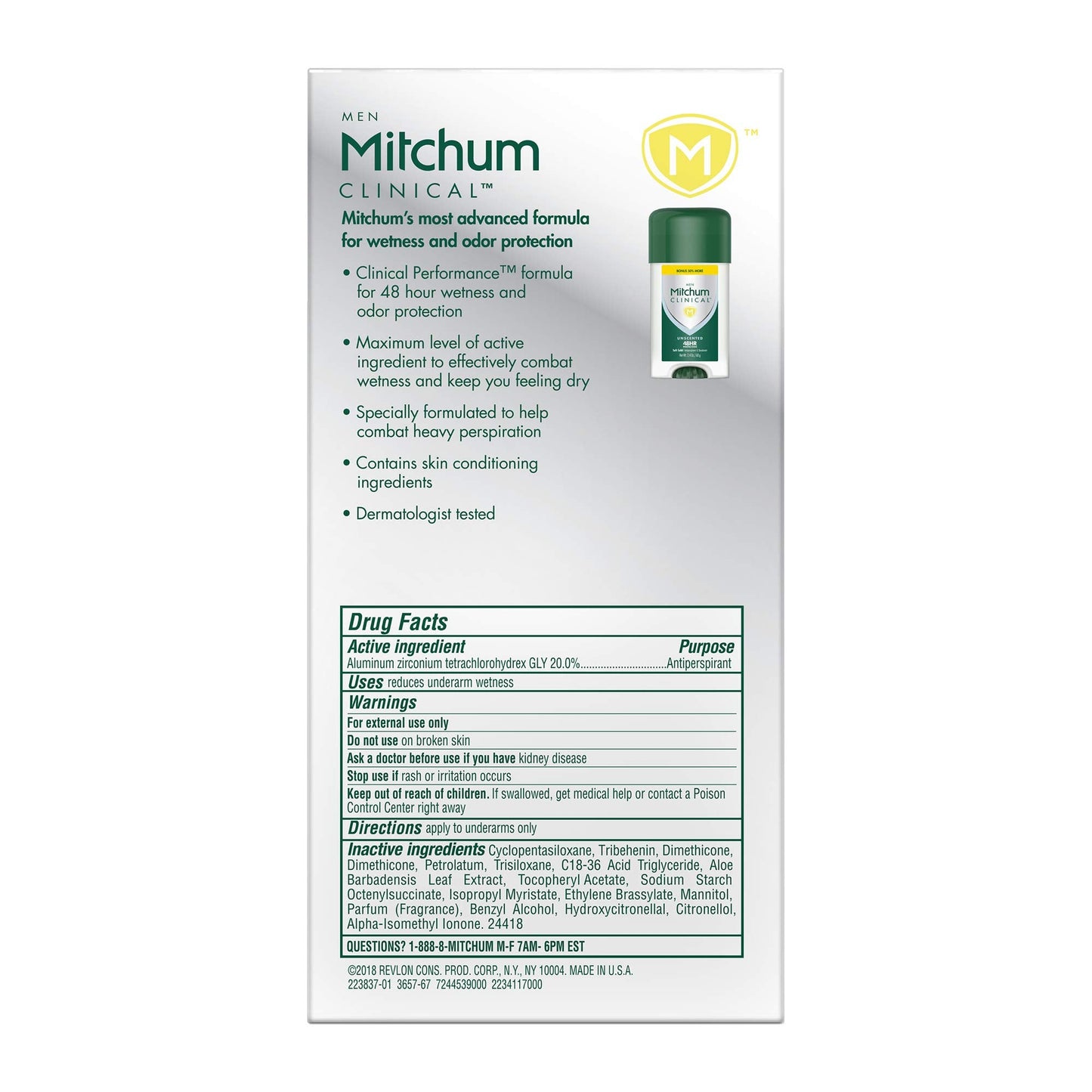 Mitchum Men Clinical Soft Solid Antiperspirant Deodorant,Unscented, 1.6 Ounce Beauty and Personal Care Mitchum