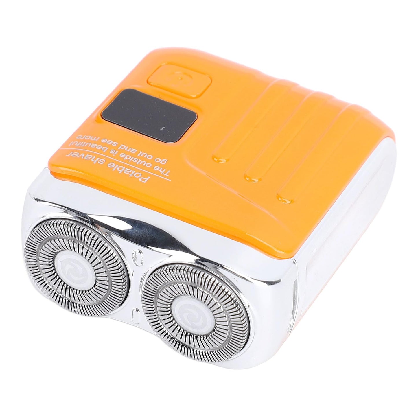 ZJchao Mini Rotary Beard Trimmer Power Display Washable Magnetic USB Rechargeable Mustache Trimmer Orange Beauty and Personal Care ZJchao