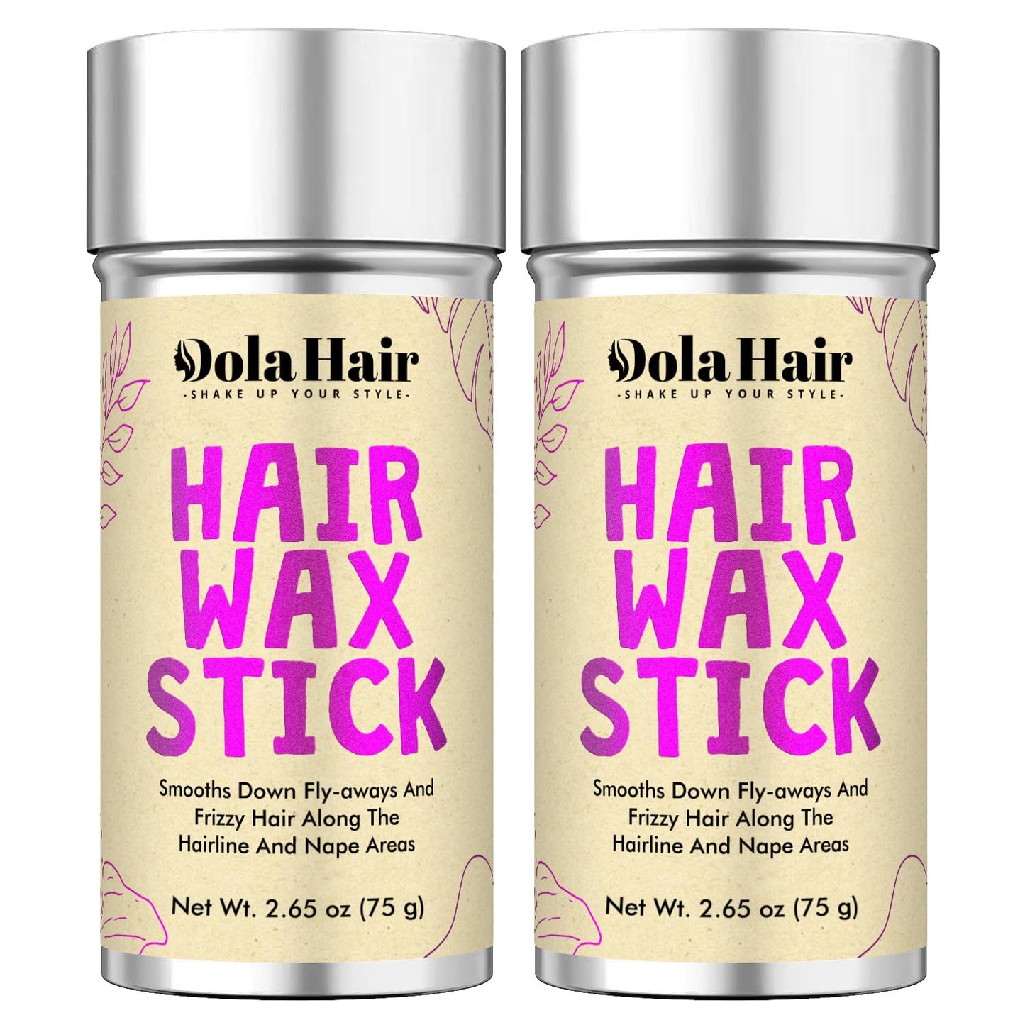 Dolahair Hair Wax Stick for Flyaways, Smoothing, and Slick Back - Hair Pomade for Women and Kids (2 Pack) Beauty & Personal Care Dolahair
