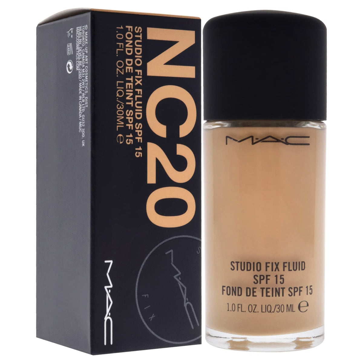 MAC Studio Fix Fluid Spf 15 Nc20, Clear
