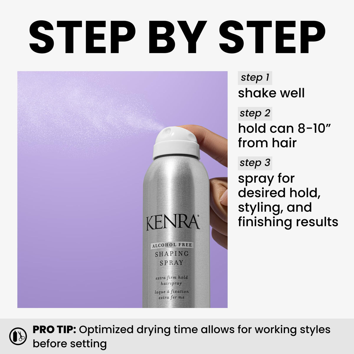 Kenra Shaping Spray 21 | Alcohol Free Hairspray | All Hair Types | 8 oz (2-Pack)
