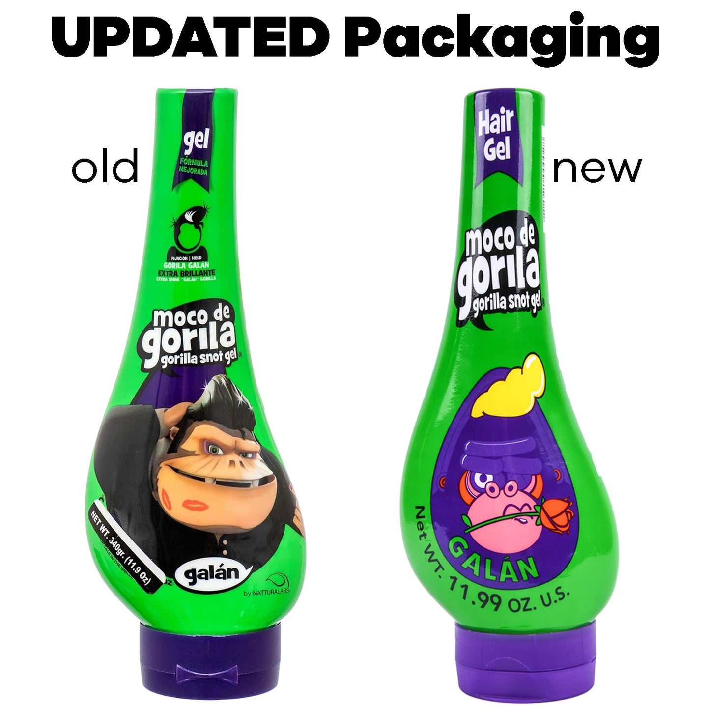 Moco de Gorila Gorilla Snot Hair Gel, Galán 11.99 oz (340g), 1 PACK Beauty & Personal Care Moco de Gorilla