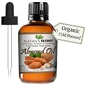 Mayan's Secret - 100% Organic Sweet Almond Oil for Skin Hair, Face - Cold Pressed Pure Almond Essential Oil (4 fl. oz.) Beauty & Personal Care Mayan's Secret
