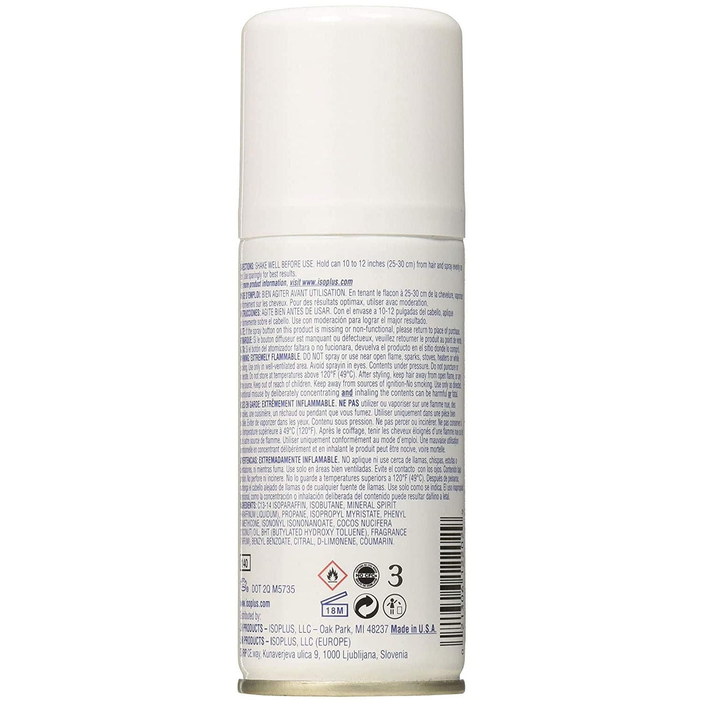 Isoplus Oil Sheen Light Hair Spray with Coconut Oil 2 Oz,Pack of 3 Beauty & Personal Care Isoplus