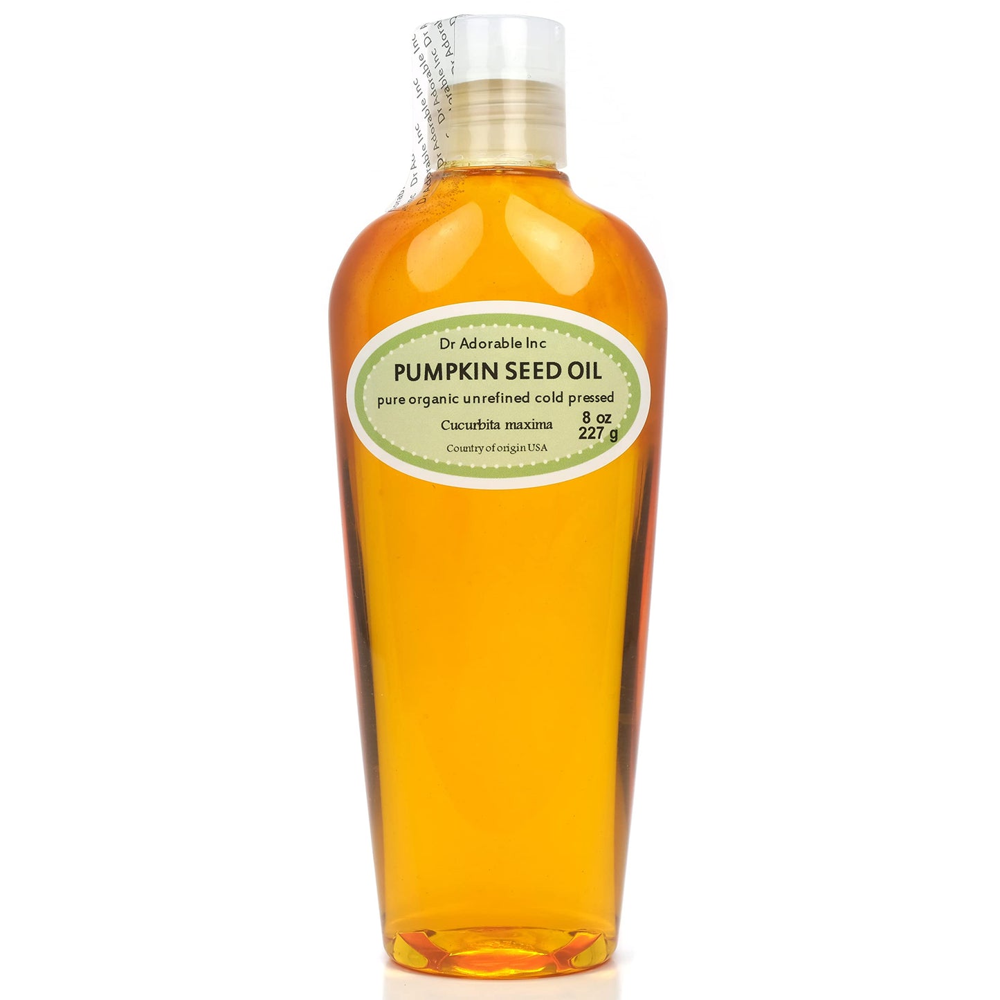 Dr Adorable - 8 oz - Pumpkin Seed Oil Unrefined - Virgin 100% Pure Natural Premium Organic Cold Pressed Beauty & Personal Care pumpkin