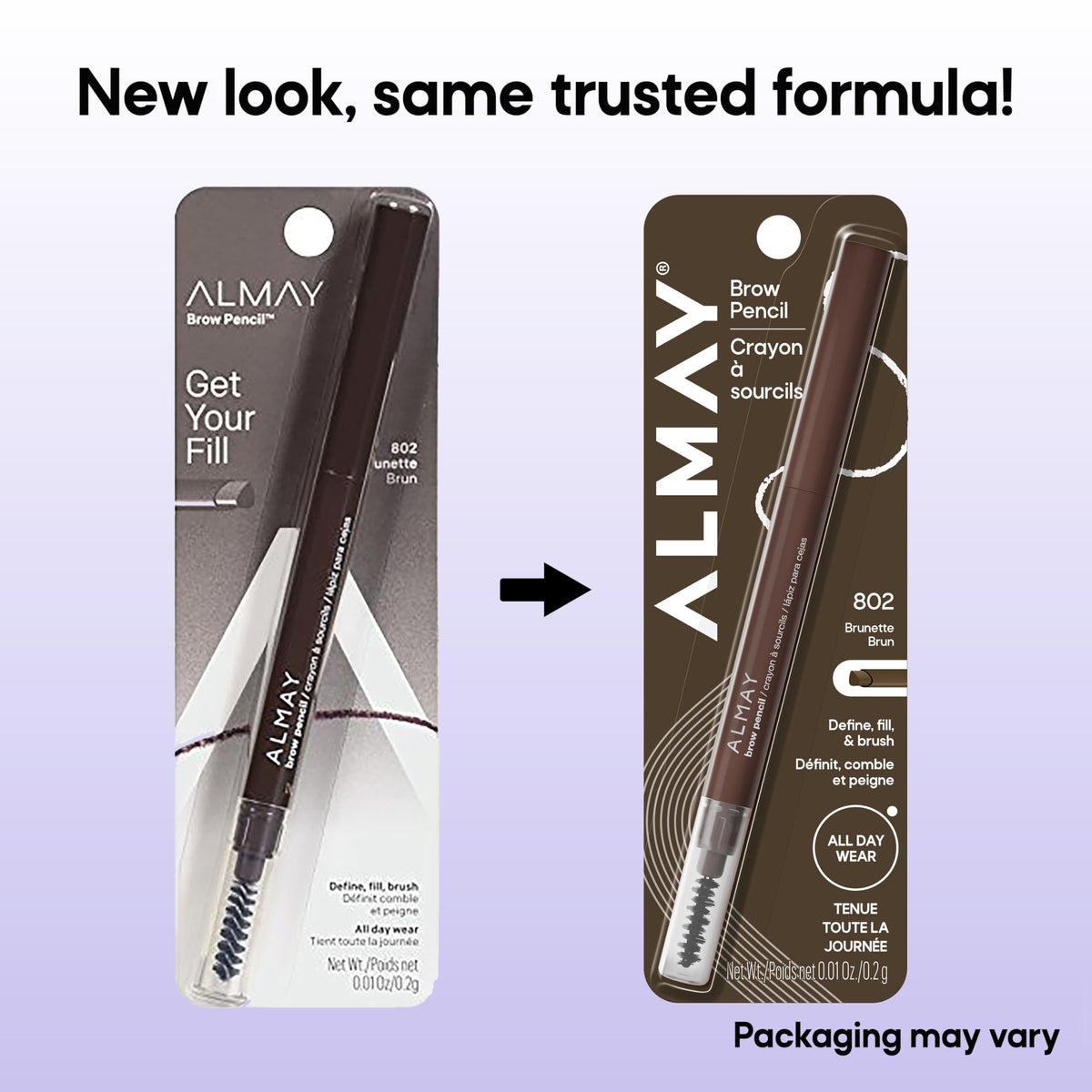 Almay Eyebrow Pencil with Spoolie Brush, Easy to Achieve Brows, Hypoallergenic, 802 Brunette Beauty & Personal Care Almay