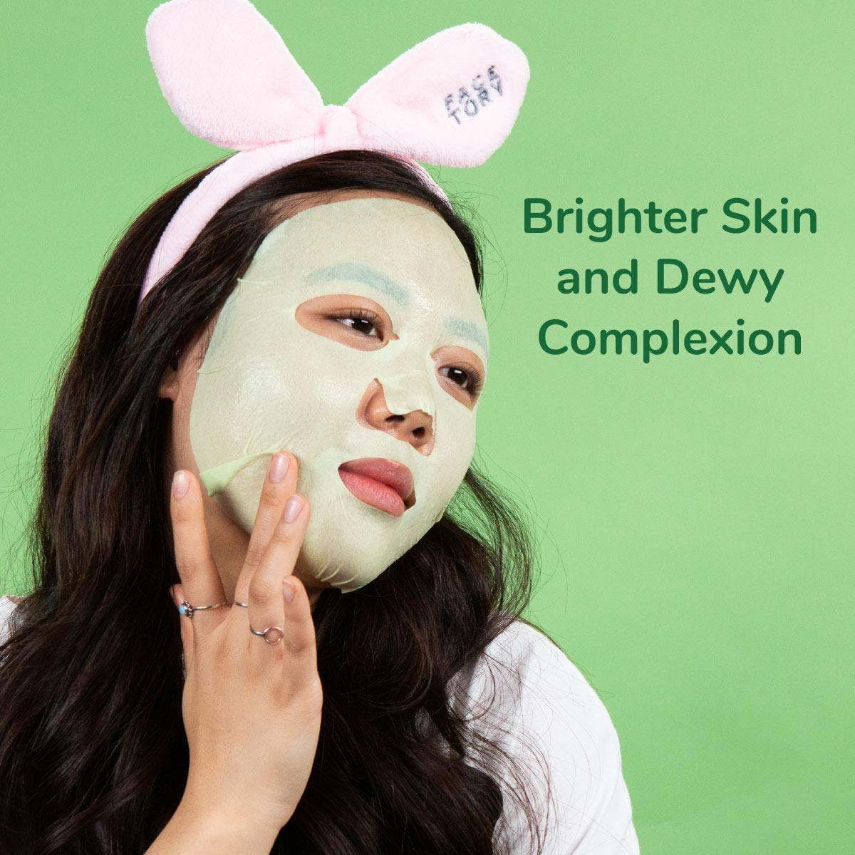 FACETORY K Beauty Face Mask Skin Care - ARTEMISIA REFRESHING RELIEF Sheet Mask with Artemesia Plant Extract | Soothes Redness & Breakouts (5 Pack) Beauty & Personal Care FACETORY