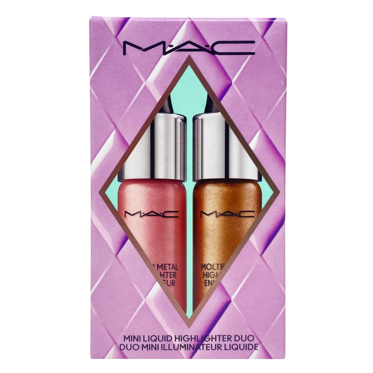 M·A·C Cosmetics Holiday Exclusive Surreal Shine Mini Highlighter Duo - Sugar Plum Pink and Freezing Gold Beauty & Personal Care MAC
