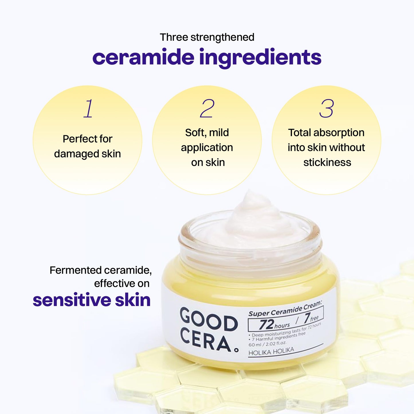 HOLIKA HOLIKA Good Cera Super Ceramide Cream | Soothing Facial Cream & Skin Moisturizer | Ceramide Cream Korean Moisturizer for Face | Deeply Beauty & Personal Care HOLIKA HOLIKA