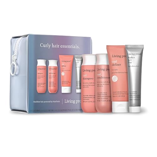Living Proof Curly Hair Starter Kit - Travel Size Curl Shampoo, Conditioner, Definer and Pefect hair Day Gloss Treatment ($66 value) Beauty & Personal Care Living Proof